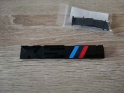 BMW X5M Black Grill Emblem Logo
