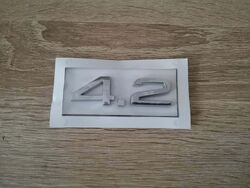 Audi 4.2 Silver Emblem Logo