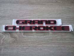 Jeep Grand Cherokee Black with Red Emblem