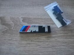BMW 1M Glossy Silver Grill Emblem