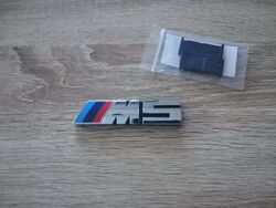 BMW M5 Glossy Silver Grill Emblem
