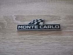 Skoda Monte Carlo Black with Silver Metal Emblem