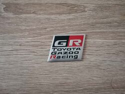 Toyota Gazoo Racing Silver Sticker Logo