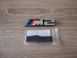 BMW M2 Glossy Silver Grill Emblem