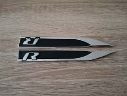 Volkswagen R Black Fender Emblems