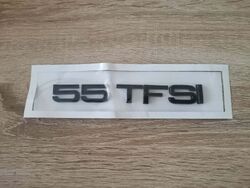 Audi 55 TFSI Glossy Black Emblem Logo