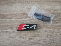 Audi S4 Silver Grill Emblem Logo