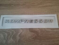 Mercedes Benz Kompressor Silver Emblem Small Size