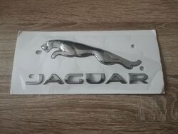 Jaguar Silver Set Emblems Logos
