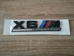 BMW X6 M Competition Black Emblem Logo