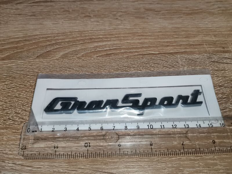 Maserati GranSport Emblem – Chrome Fender Letter Badge – OEM 670101482 – Fits Quattroporte