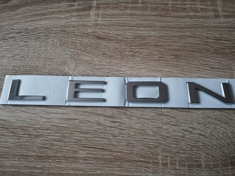 Leon Letters Seat Leon Silver Lettering Emblem Logo - http://autobeauties.com/