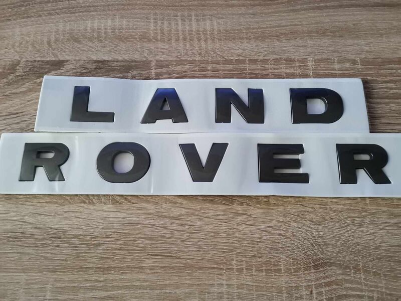 Land Rover Lettering Gray Emblem Logo - http://autobeauties.com/